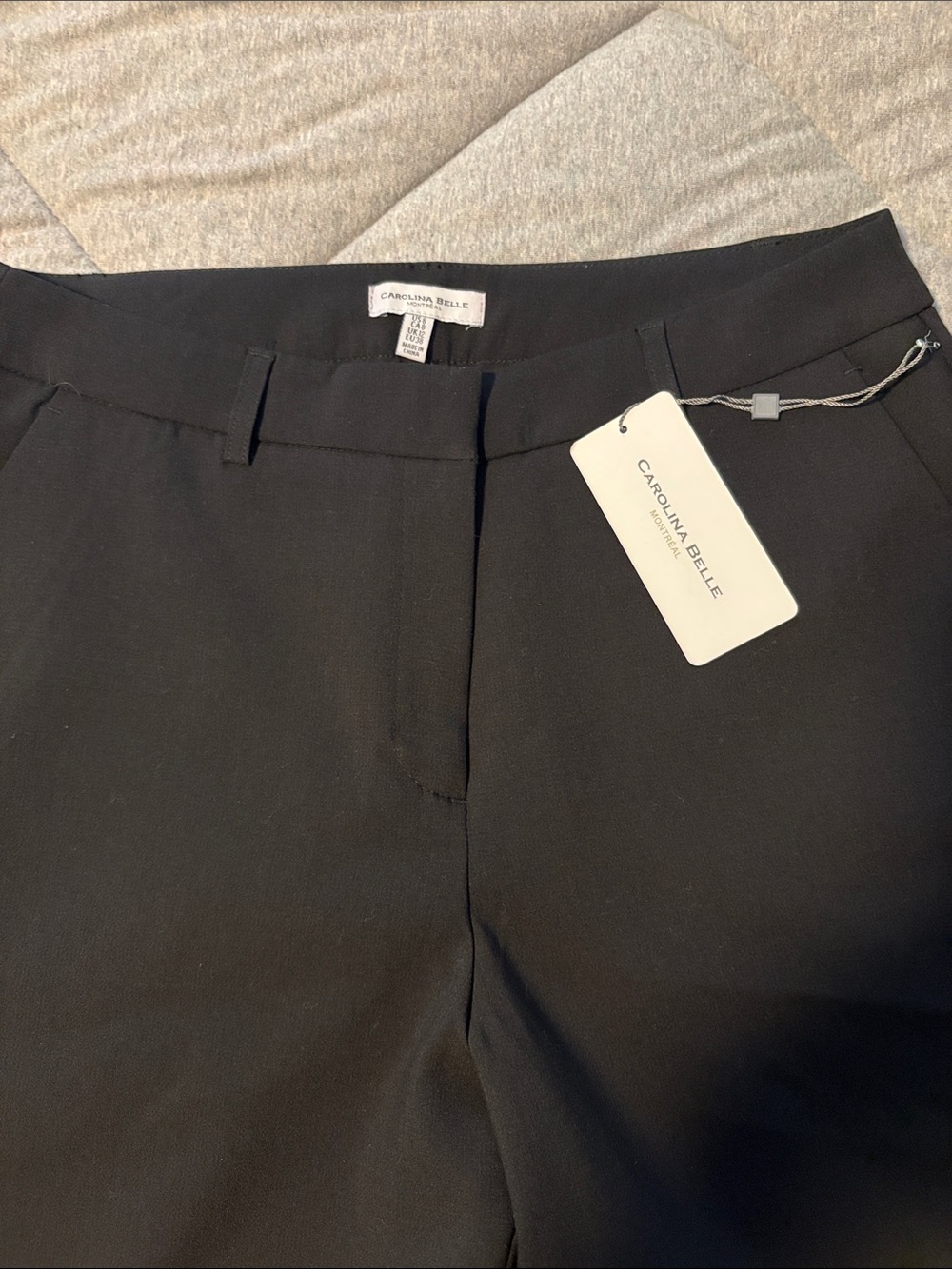 Carolina Belle Black Women’s Dress Pants – Flat Front